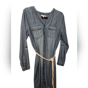 Sonoma Denim Chambray Dress, M